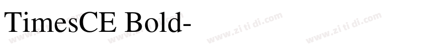 TimesCE Bold字体转换